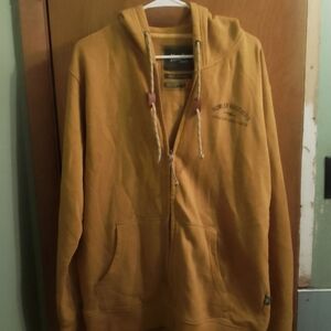 Howler Brothers Creative Creatures Mustard Zip-Up Hoodie Sweater